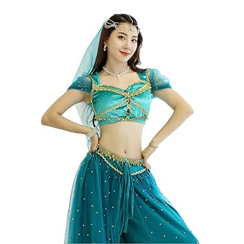 Amazon.co.jp: レディースジャスミンアラブプリンセスコスプレ